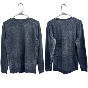 Lululemon Cloudy Pine Crew Graphite Gray Starlight Cozy Casual Sporty Size Small